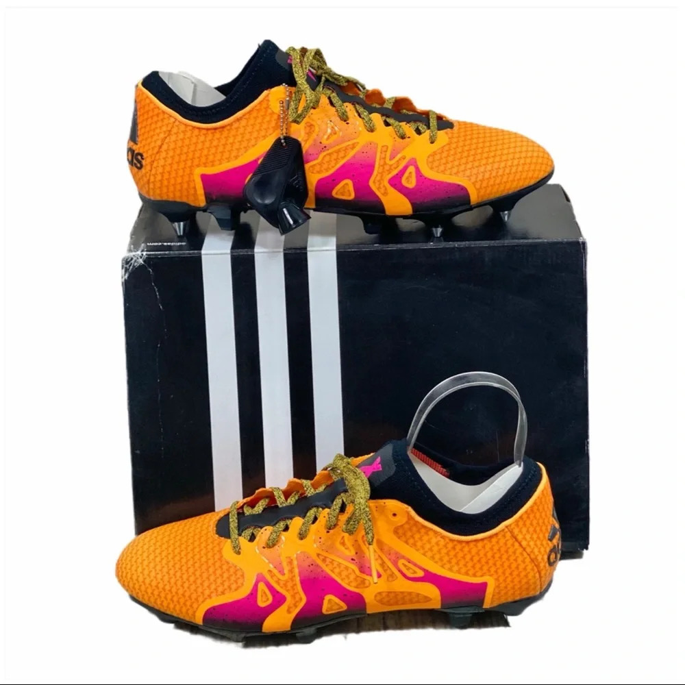 ADIDAS NIB Gold Pink X15+Primeknit Soccer Shoes LAST PAIR!